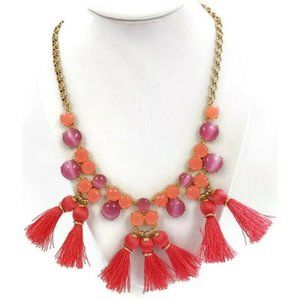 Kate Spade The Swing of Things Tassel Statement Necklace